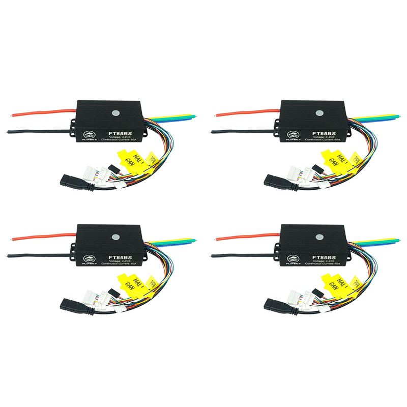 4X FT85BS Aluminum Base Plate ESC for Motor Speed Controller Electric Skateboard Robotic Arm / Scooter