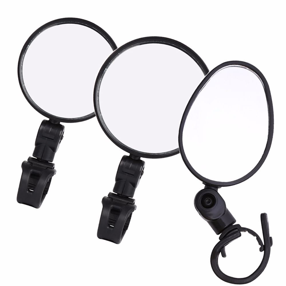 4pcs Flexible Outdoor Cycling Rubber+ABS Rear View Motorcycle Looking Glass Bicycle Mirror Bike Rearview Handlebar