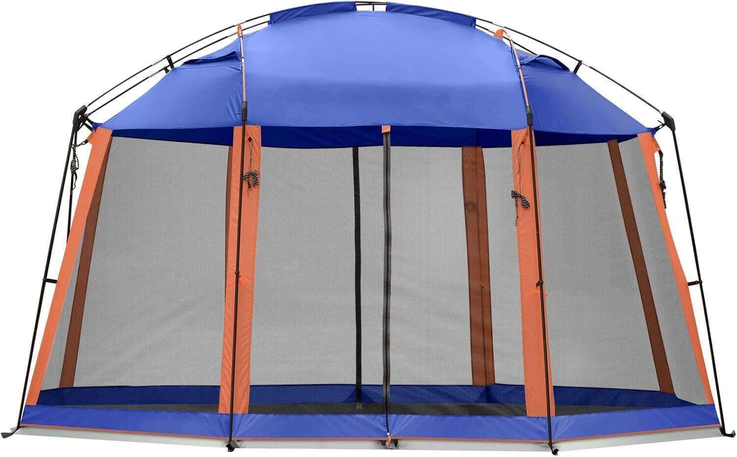 House Room x 13 Ft Screened Mesh Net Wall Canopy Camping Tent Screen Shelter Gazebos for Patios Outdoor