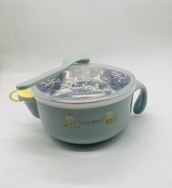 Baby Stainless Steel Warmer Feeding Bowl with Handles for Babies,Toddlers and Kids