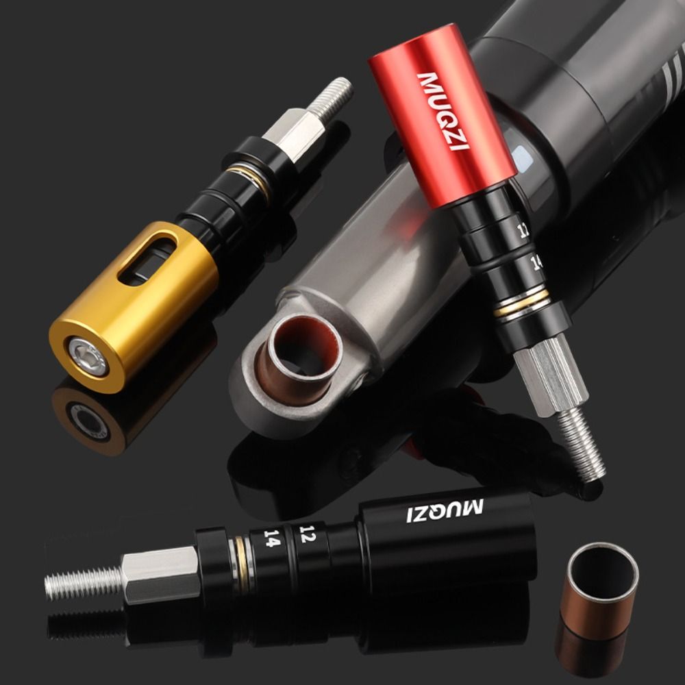 Bike Accessories Visible Window Design Bicycle Rear Shock Durable Portable Bike Shock Absorbers Installation&Removal Aluminum Alloy DU Bushing Tool Bicycle Modification