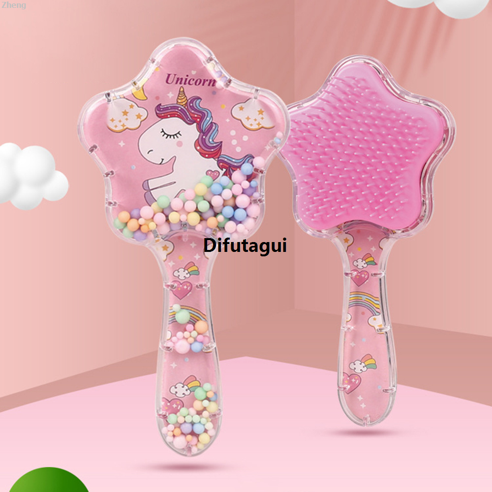 Difutagui Zheng Electric Massage Air Cushion Hair Anti-Static Flash Comb High Quality for Children and Students - Korean Cute Sand Brush