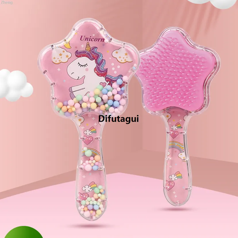 Difutagui Zheng Electric Massage Air Cushion Hair Anti-Static Flash Comb High Quality for Children and Students - Korean Cute Sand Brush