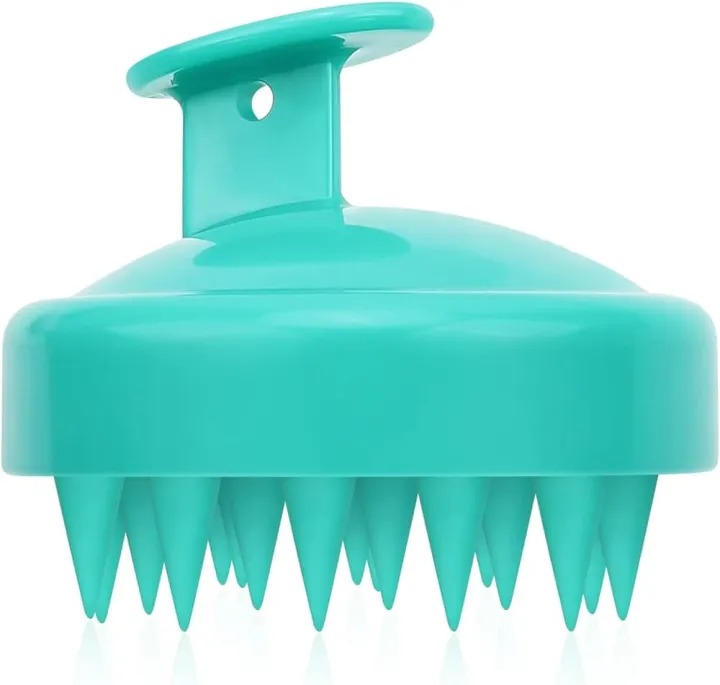 Head Scalp Massager With Soft Silicone Bristles