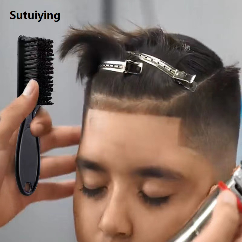 Sutuiying 3pcs Professional Haircut Set Barbershop Tools men Bottle Comb 2025 New Hair Cleaning Brush Salon Barbershop Styling Supplies