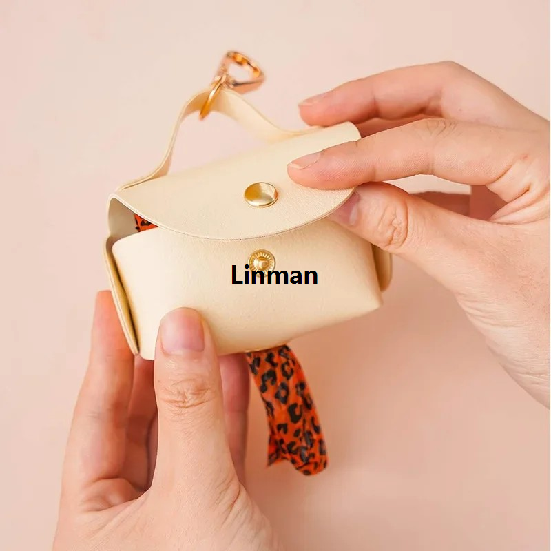 Linman Dog Poop Garbage Bag Dispenser Portable Leather DoLuxury g Pooper Scoopers Bag Outdoor Walking Pet Supplies