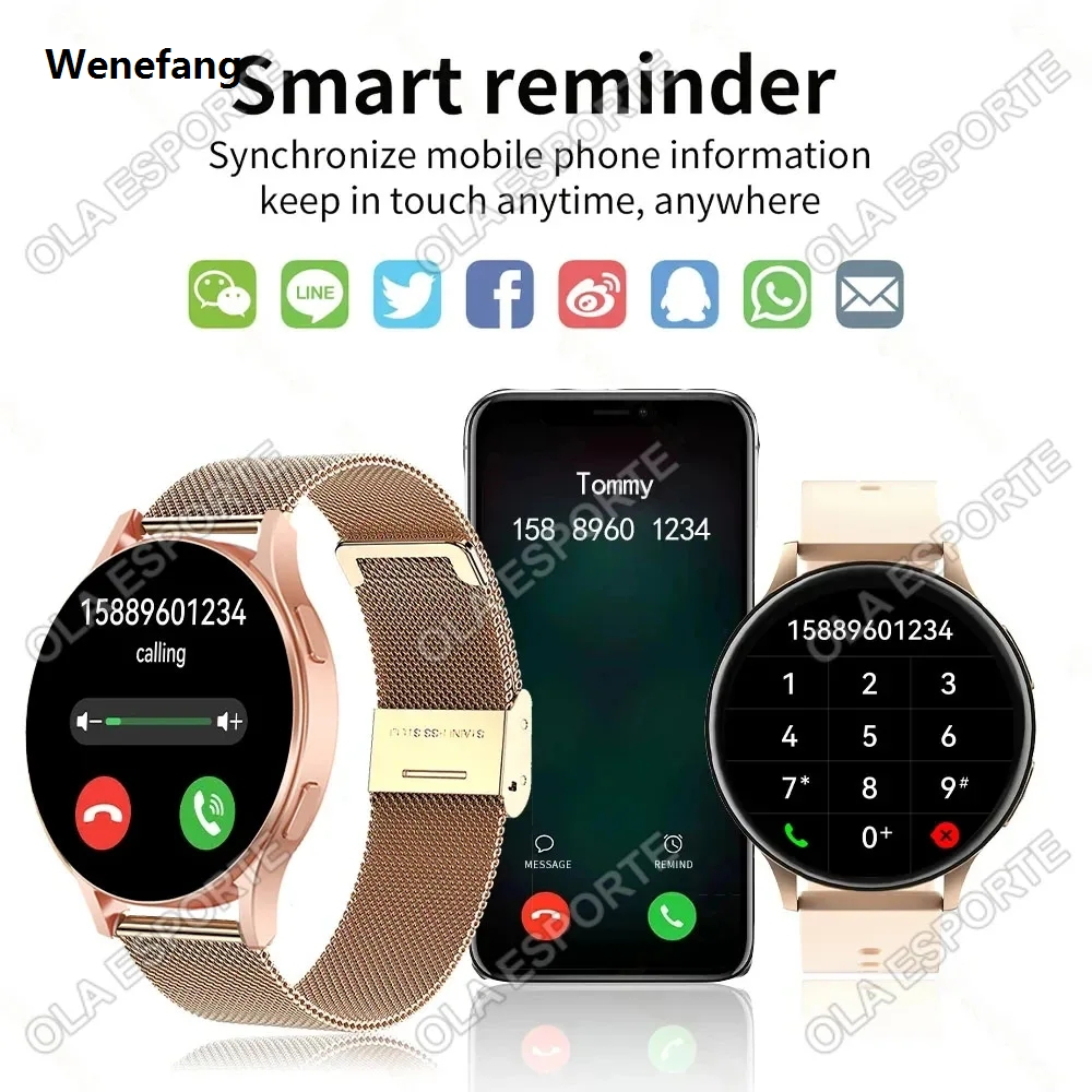 Wenefang 2024 New For Samsung Galaxy Watch 7 NFC Smart Watch Men Women Bluetooth Luxury Call HD 360*360 Screen Voice Call GPS Sports Watches M10