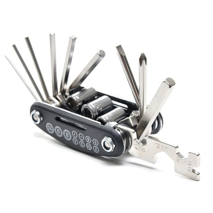 16 In 1 Multi Function Bike Bicycle Cycling Mechanic Repair Tool Kit