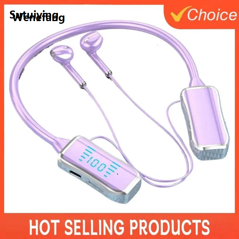 Wenefang Sutuiying HiFi Sound Earbuds Bluetooth5.2 Wireless Headphones Earphones LED Sales 2025 promotion Display Sports Neckband Neck-hanging HeadsetsUltra Long Life