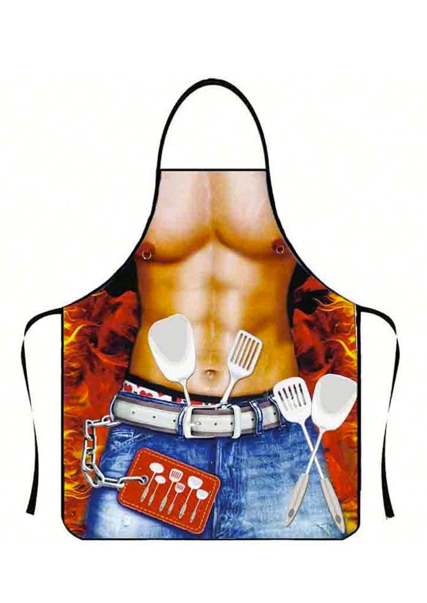 99 Store's Offer - 1 Piece Sleeveless Cooking Aprons with Fun Cartoon Patterns - Add Playful Style to Your Baking & Kitchen Adventures By 99 Stores
