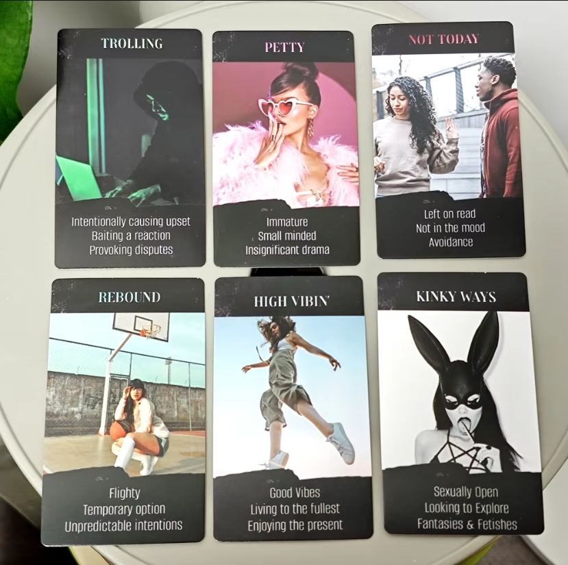 Portable What's The Tea Situations Oracle Deck Tarot 78 Pcs Cards