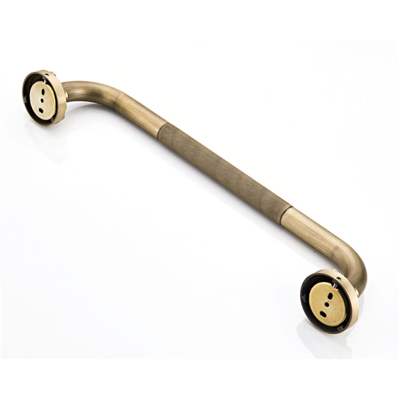 (GGBR)-2X Antique Grab Bar Wall Mount Brass Vintage Bathroom Tub Toilet Handrail Shower Support Handle Bathroom Towel Rack