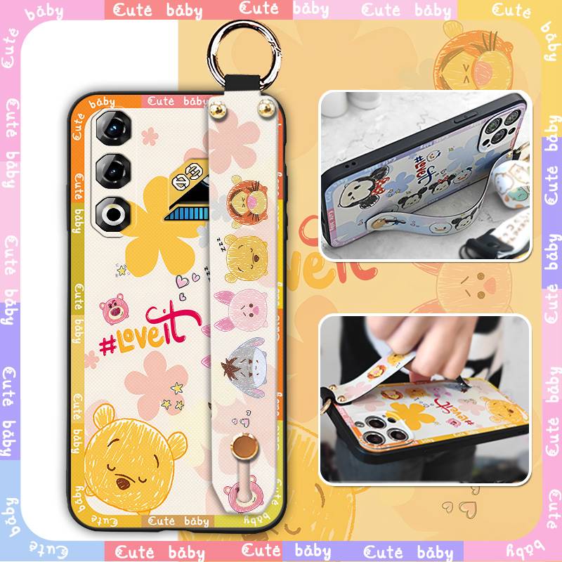 Waterproof Dirt-resistant Phone Case For ZTE Nubia Neo3 5G Phone Holder Anti-dust Wrist Strap Lanyard Soft case Cute