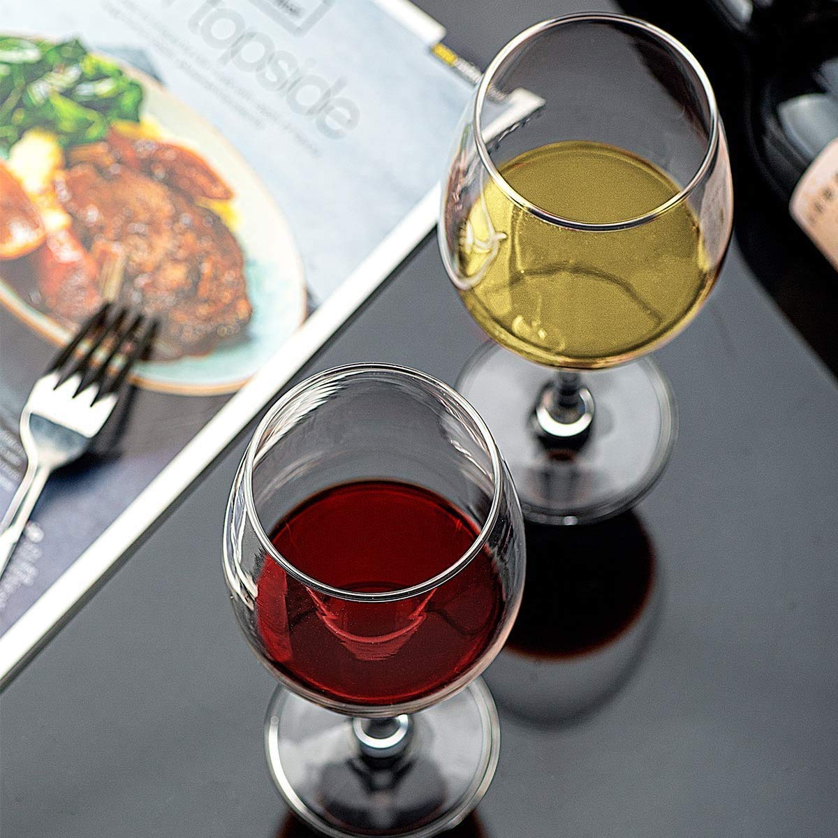 Wine Glass - Classic Durable Red/White Wine Glasses Set -( 2 PCS)