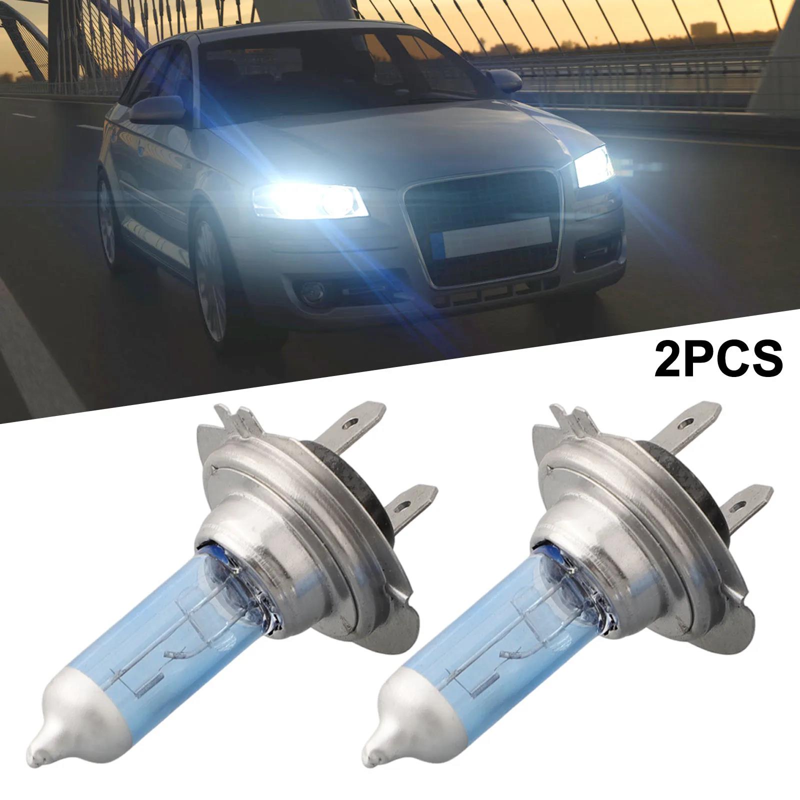 Brand new 2Pcs 6000K Super Bright White H7 Halogen Bulb 12V Car HeadLight Bulb H7 55W Halogen Lamp Car HeadLight Replacement Bulb Parts