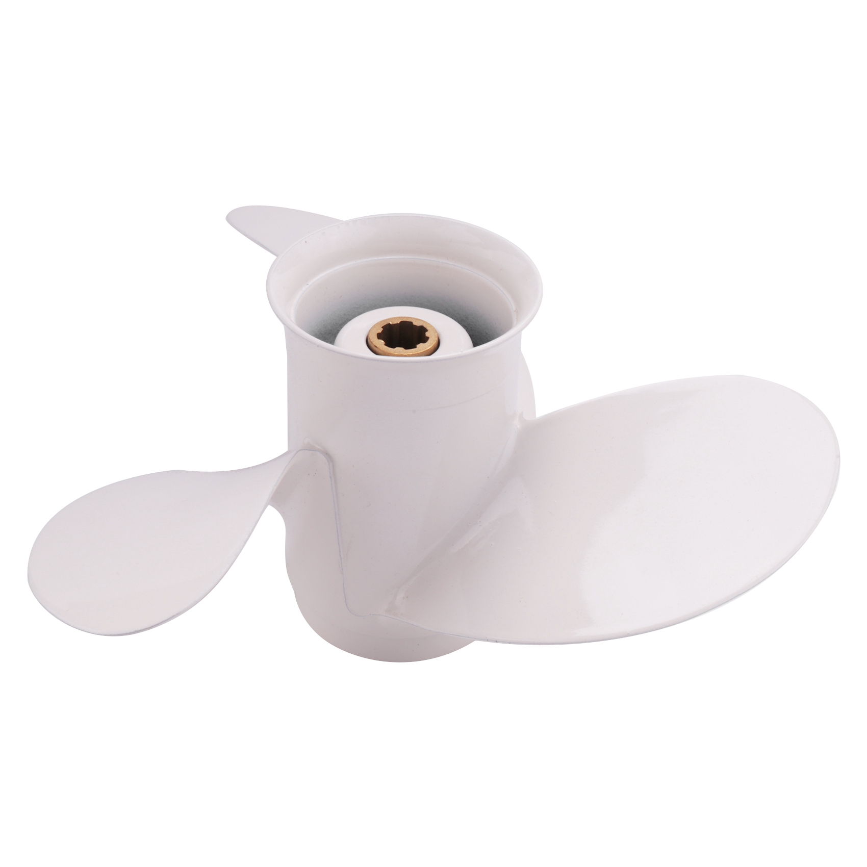 1 PCS 664-45952-00-EL 9 7/8 X 14 Aluminum boAt Outboard Propeller Aluminum Alloy 10 Spline Tooth 3 Blades RH for 20-30HP