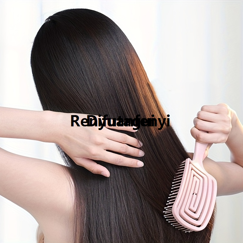Difutagui Fluffy high skull comb hair artifact ladies special long Affordable hair styling massage meridian home hollow ribs comb