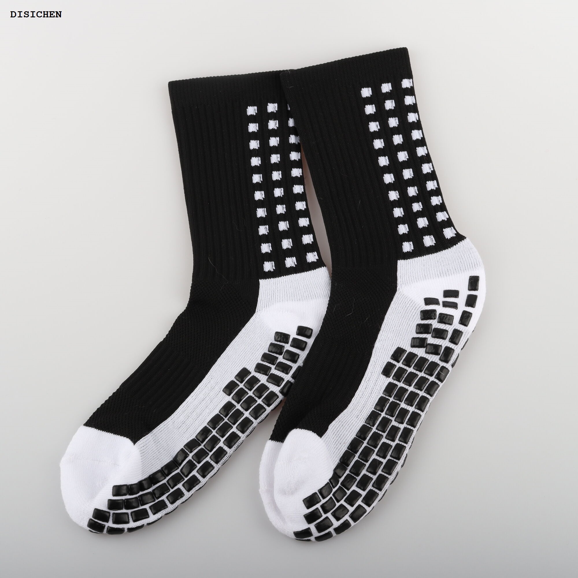 DISICHEN Original New ANTI SLIP Football 2023 Socks Mid Calf Non Slip Soccer Cycling Sports Socks Mens 39-48