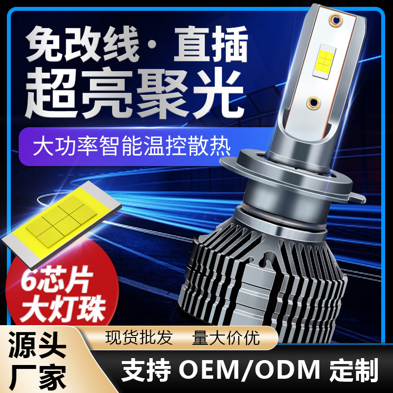 Cross-border hot-selling factory direct delivery 56W high-power led car lights H4 H7 H11 upgraded and modified LED headlights