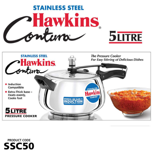 Hawkins SSC50 Classic Pressure Cooker - 5.0 Ltrs - Big Digital