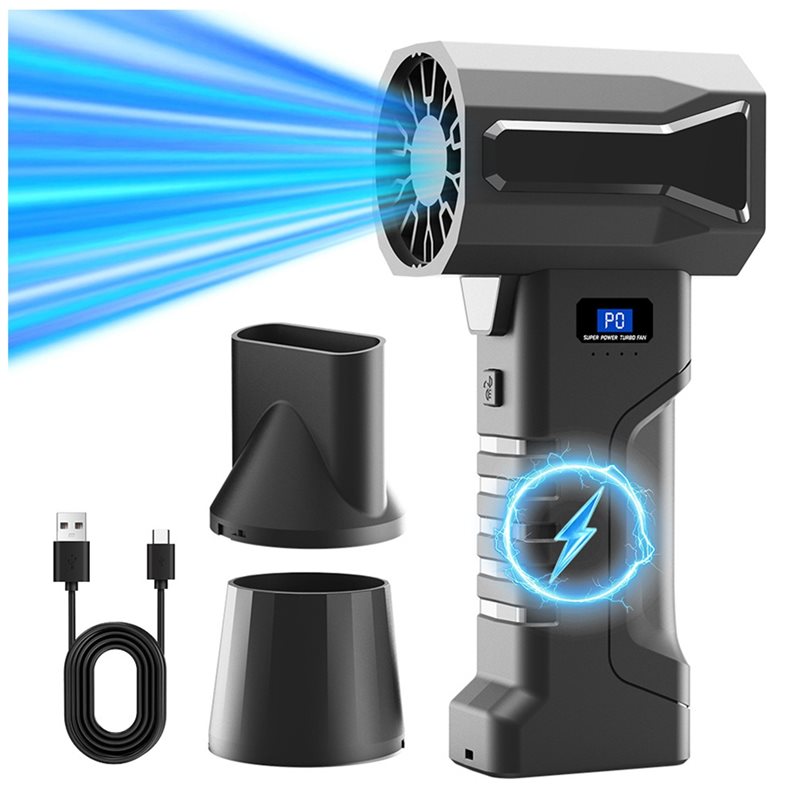 Powerful Turbo Fan Handheld Blower 1200G Thrust Brushless Duct Fan 320W Violent Car Air Blower