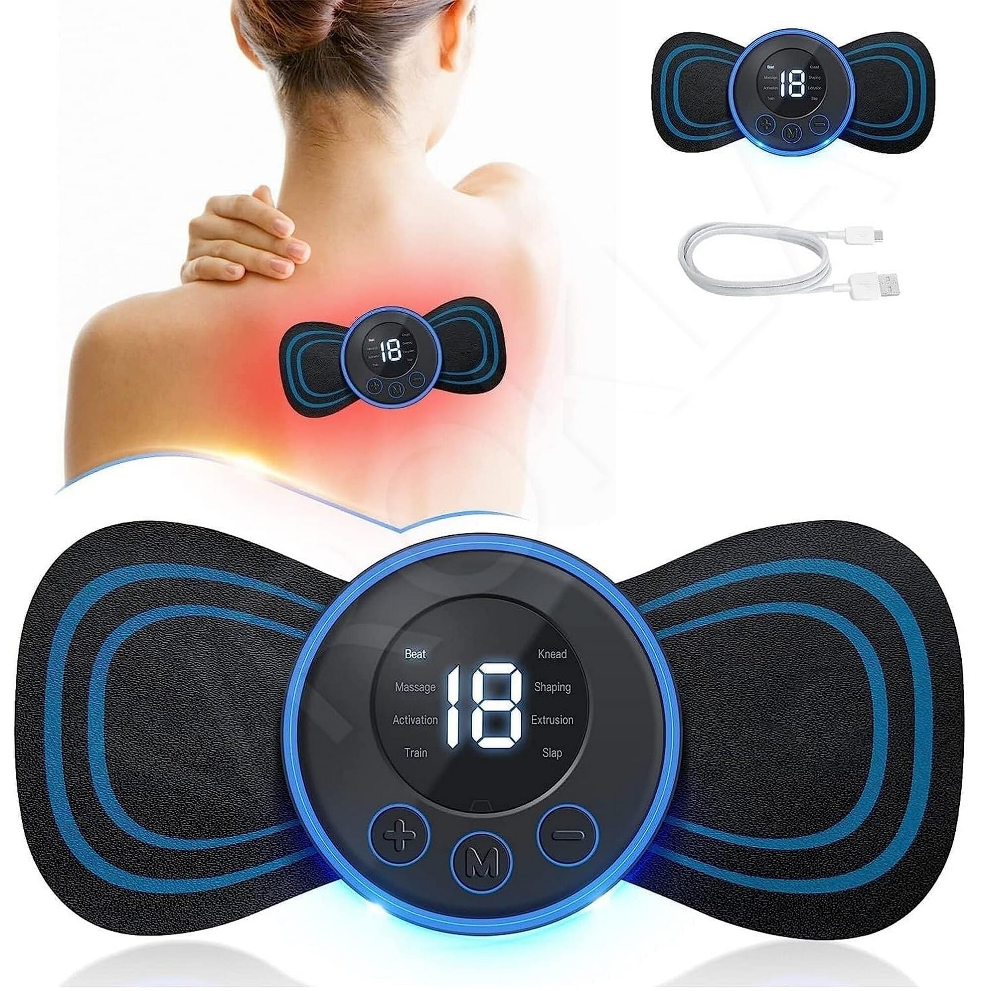 Rechargeable Mini Massager for whole body with digital display