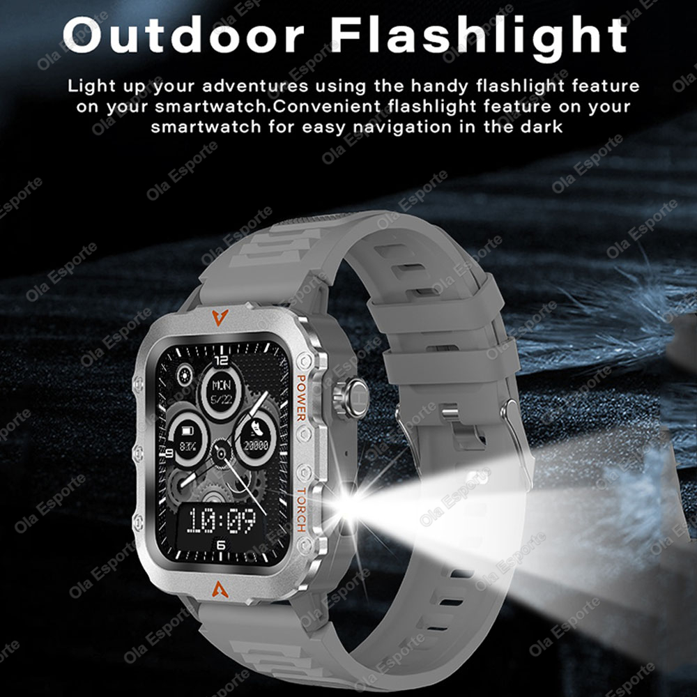 Linman For huawei xiaomi Samsung apple Outdoor Sport Smart Watch with 2025 Led Lighting Men Women Watches Fitness Track ECG+PGG Smart Watch