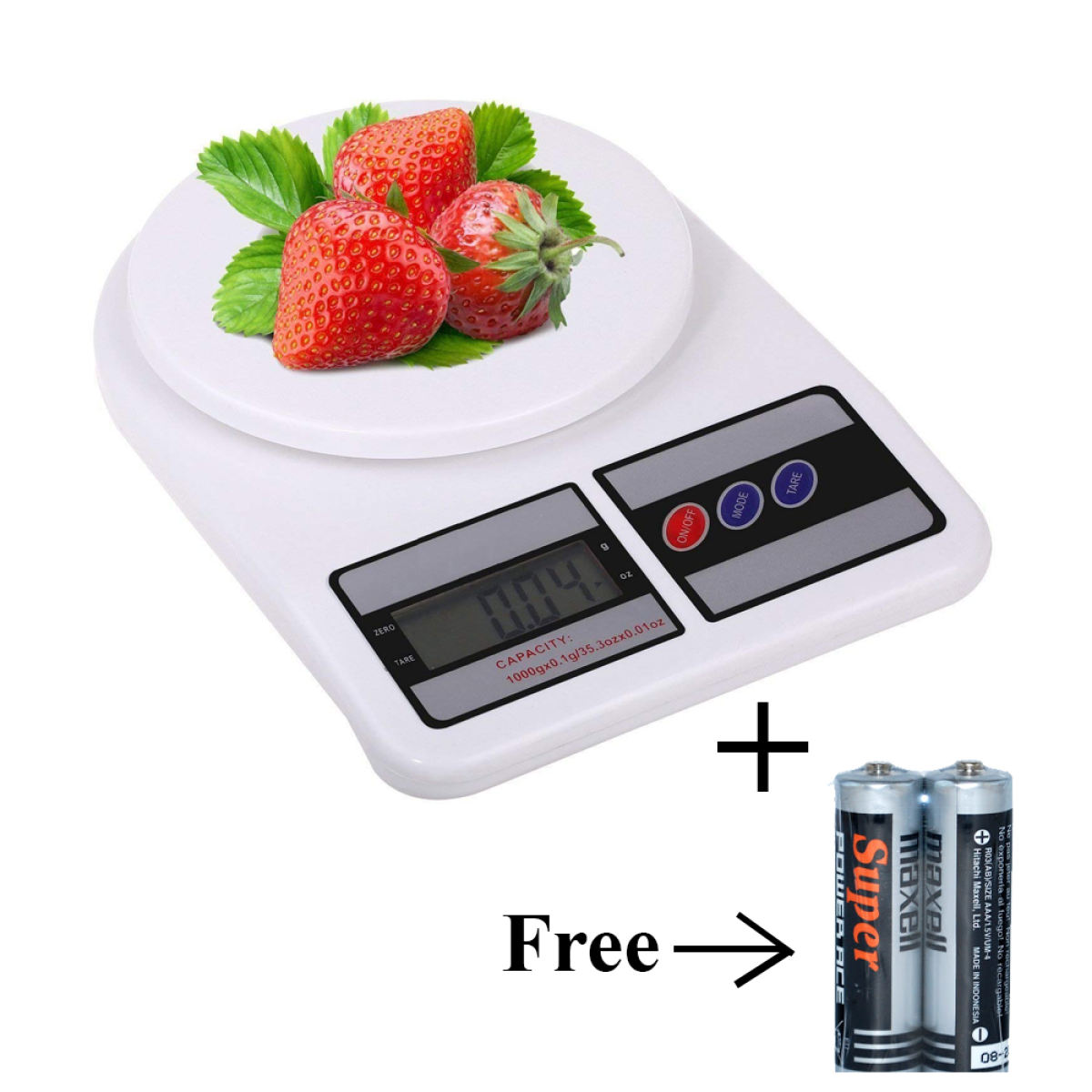 Digital Kitchen Weighing Scale with Free Battery 10Kg