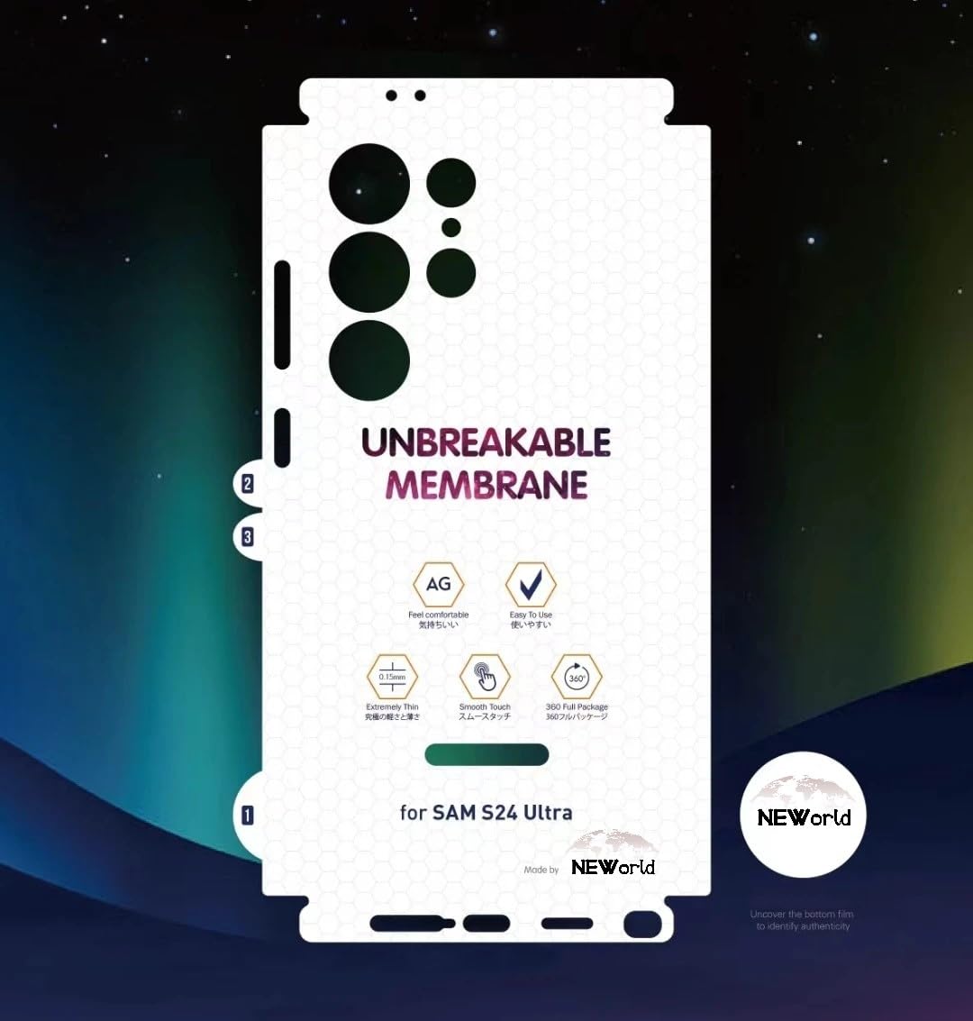 For Samsung Galaxy S23 Ultra / S24 Ultra / S25 Ultra / S26 Ultra Back Sticker, Frosted Matte Hydrogel Film, 9H Scratch Resistance, Anti-Fingerprint, Bubble-Free Installation