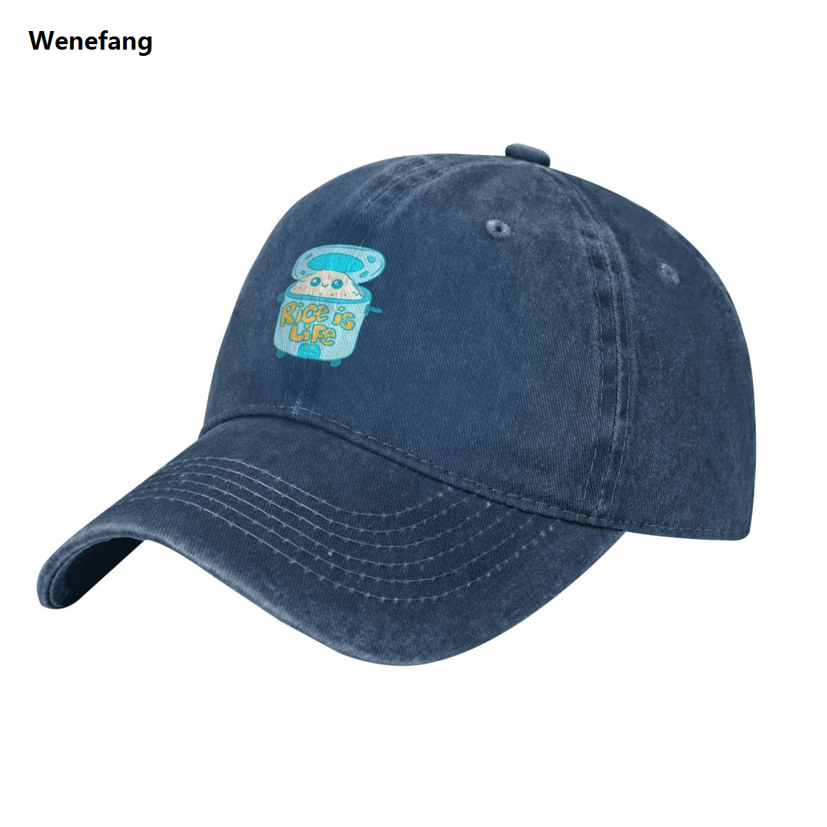 Wenefang RICE COOKER RICE IS LIFE Baseball Cap Luxury Hat Ball Cap Sunscreen Beach Bag For Men Women's