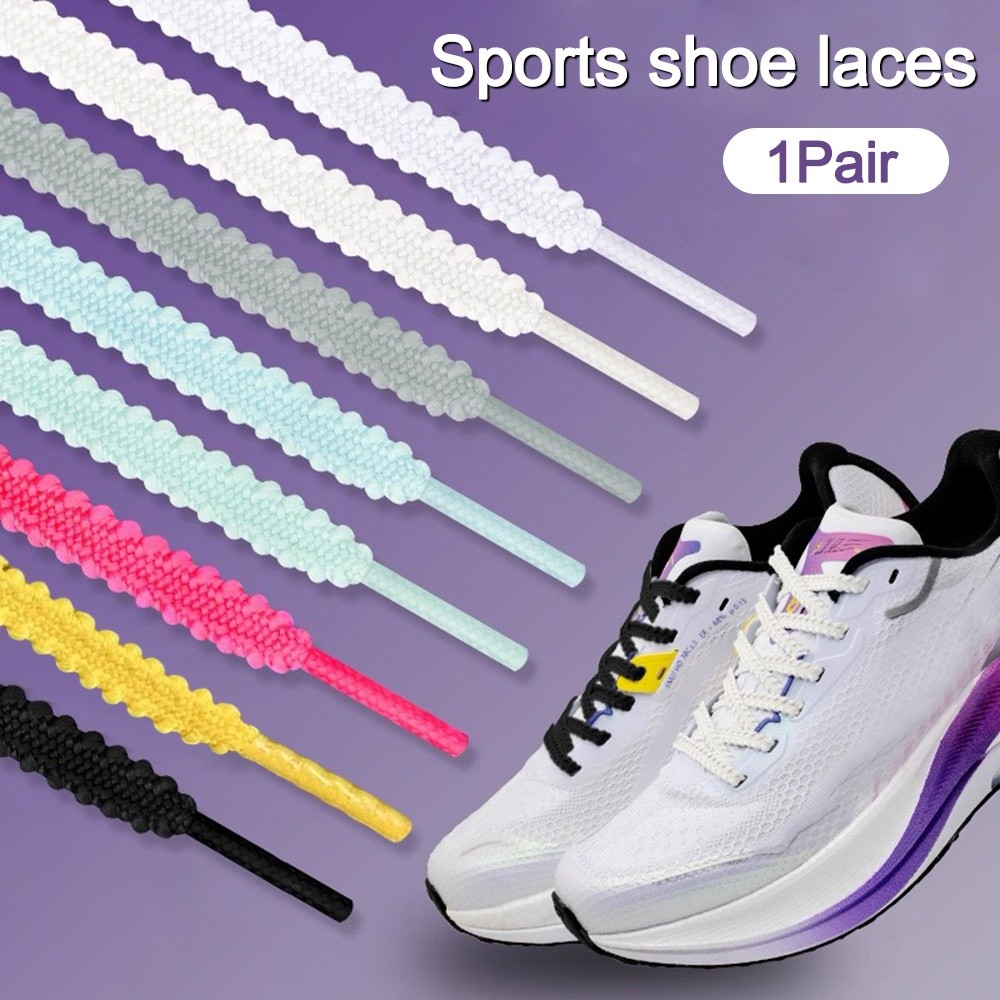 1Pair 120CM High Quality Flat Sneaker Shoestrings Colorful Replace Tennis Shoelaces Polyester Elastic Shoe Laces Shoes Accessories