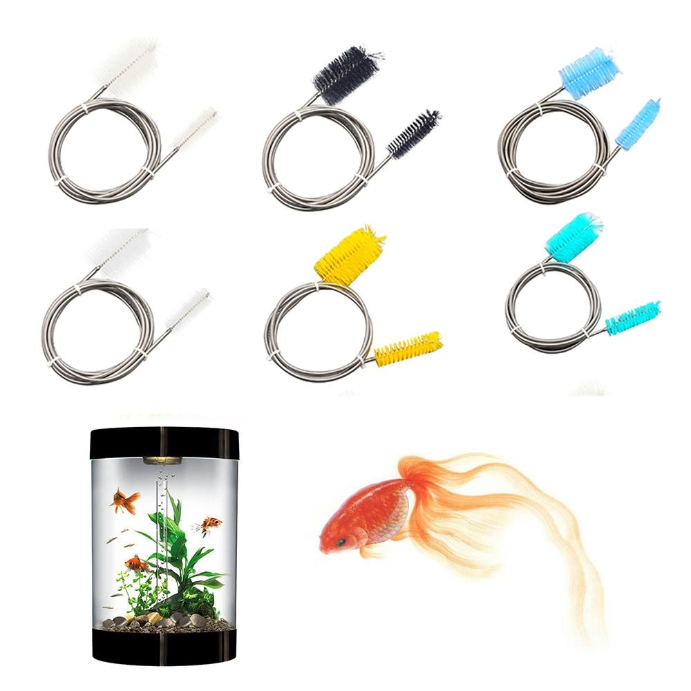 Double Ended Flexible Aquatic Pet Supplies Hose Cleaning Brush Pipe Filter Cleaning Brush Aquarium Accessories Fish Cleaning Tools