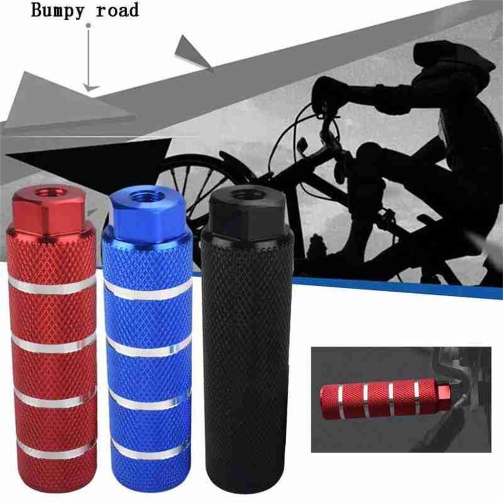 1Pair Durable Front Rear Axle MTB Bike Foot Pick Bicycle Axle Pedal Footrest Lever Cylinder Grip Alloy Foot Stunt Peg