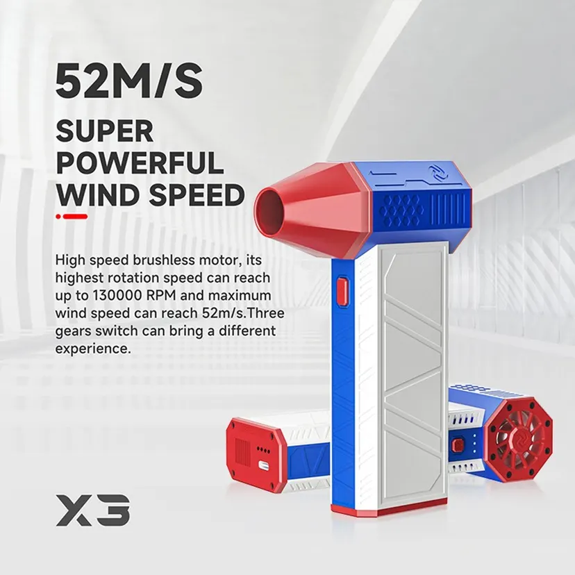 X3 Super Turbo Fan Jet Dry Blower - High-Speed 130000RPM Handheld Dust Remover