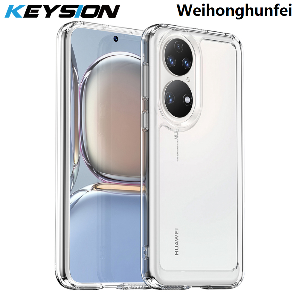 WeihonghunfeiHot Selling KEYSION Transparent Shockproof Case Huawei Clear Soft TPU Silicone Phone Back Cover for Honor 70 90 Lite X8 5G X6 S