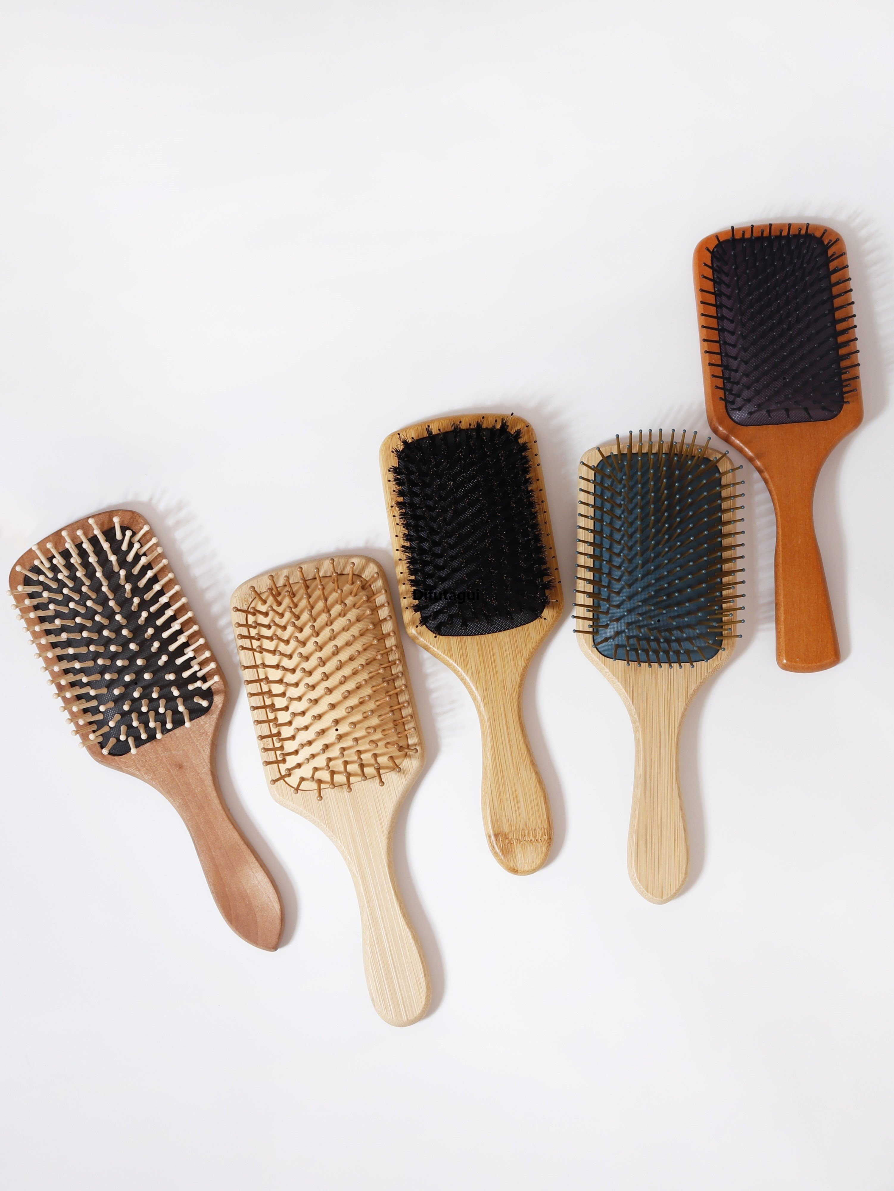 Difutagui (Hair type: suitable for massage, air cushion, massage, scalp, wood, 2025 wide board, 1PCS natural anti-static brush, all kinds of large)