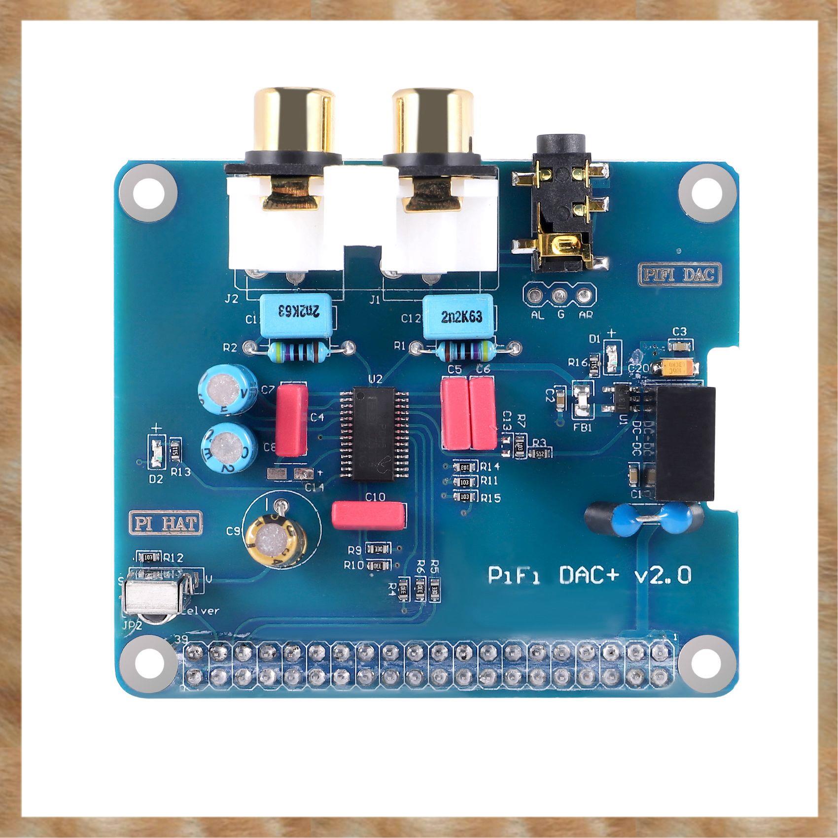 (GREH) PCM5122 +HIFI Audio Sound Card Module I2S Interface for 3 2 Model B B+Digital Pinboard V2.0 Board