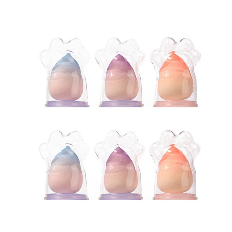 New models on sale Cat'S Claw Shell Beauty Makeup Egg Gradient Color Makeup Egg Foundation Concealer Makeup Blender Hydrophilic Polyurethane