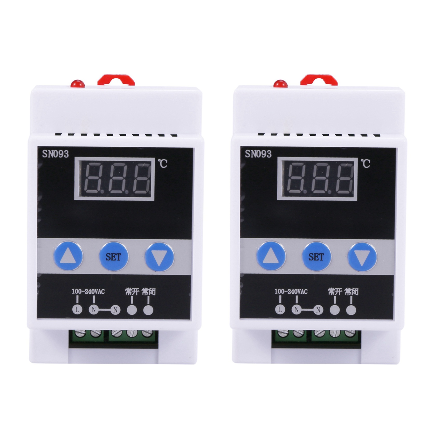Kqueebee 2X -6000 110-240V Guide Rail Thermoregulator Digital Temperature Controller Thermostat