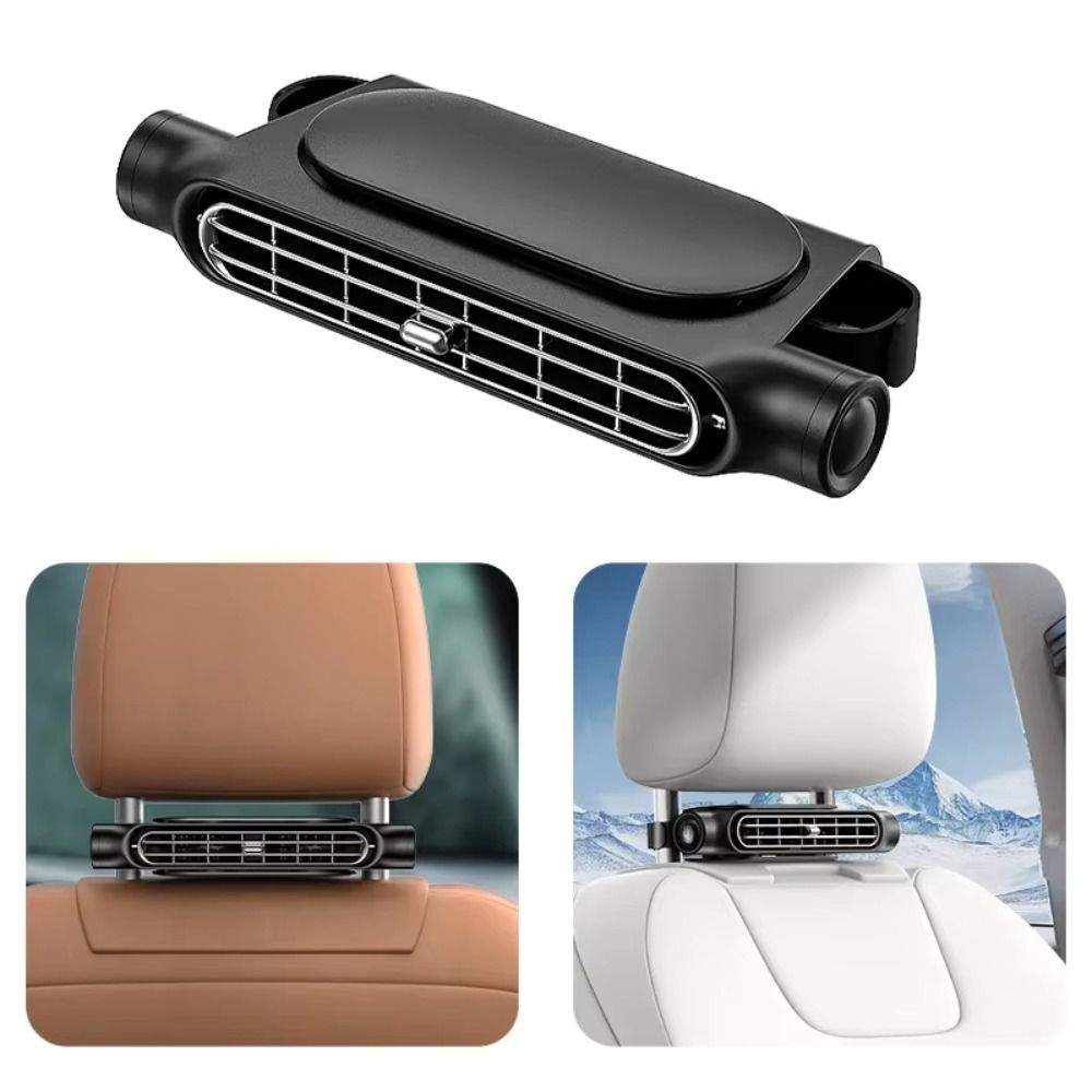 Ventilator 3 Speeds Adjustable Car Headrest Cooling Fan Air Cooling Silent Car Interior Fan Portable Design Powered Car Seat Fan Front Seat
