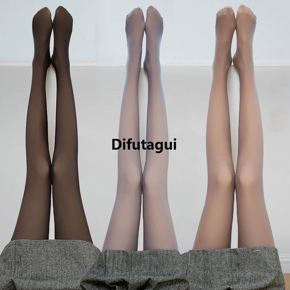 Difutagui Plus Size Nylon Resistant Pantyhose Transparent Women Summer Thin Portable Stocking Legs High Elastic Sheer Full Foot Hosiery Tights