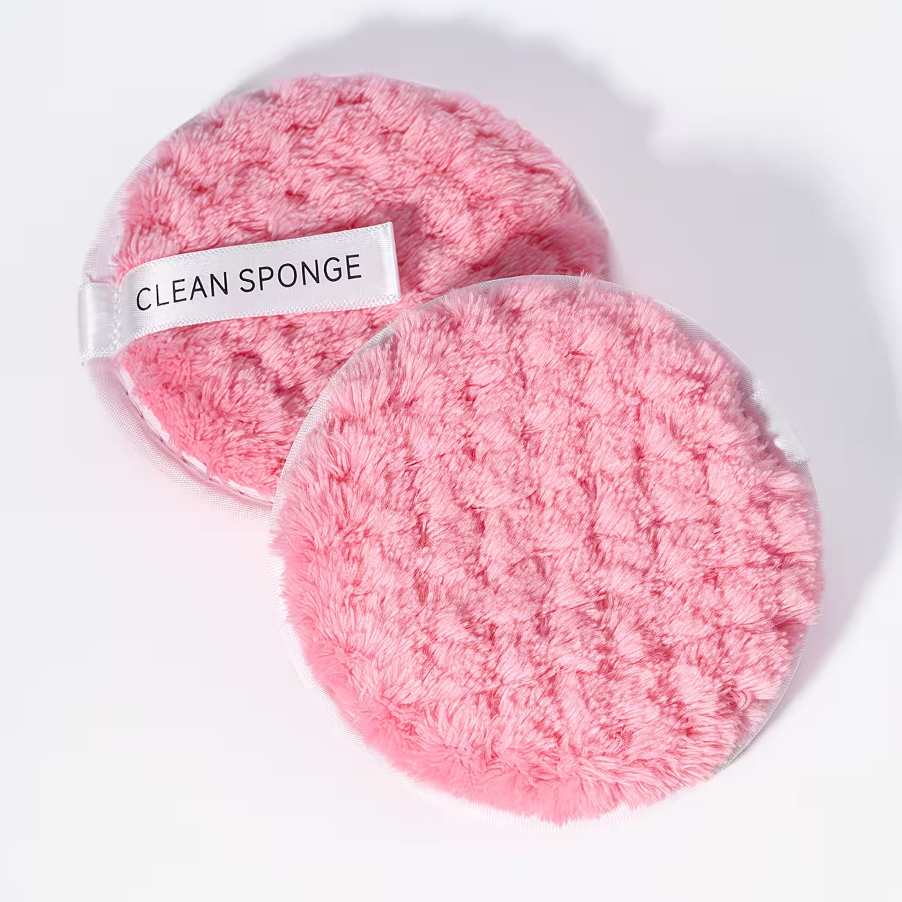 Reusable Makeup Remover Pads - Pack of 2 Soft Cotton Face Cleansing Rounds | Gentle Facial Cleansing Pads for Makeup Removal, Skincare & Daily Face Washing | Washable & Reusable