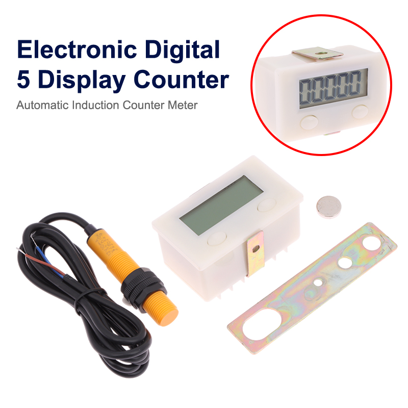 New specials Electronic Digital 5 Display Counter Proximity Industrial Magnetic Sensor Switch Punch Counter Automatic Induction Counter XUANTING
