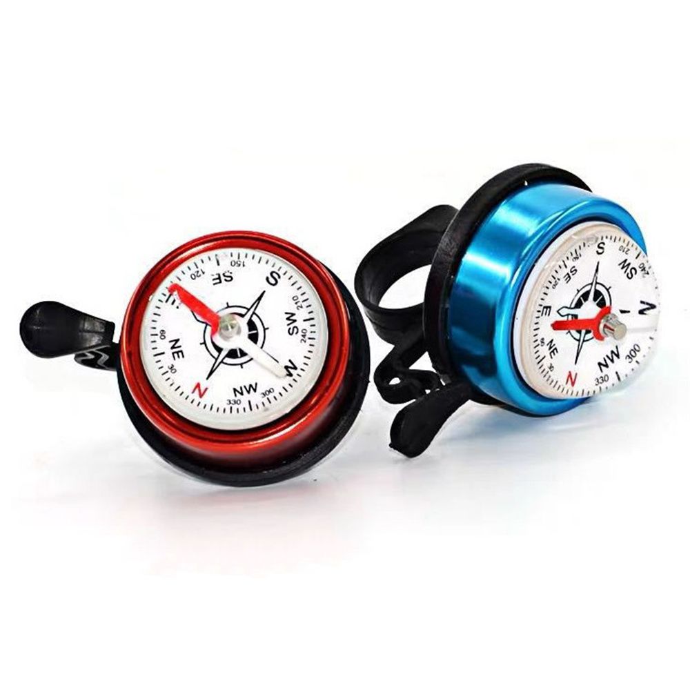 Aluminum Safety Drive Decoration Bicycle Ring Bell Mountain Bike Cycling Bell Alarm Bicycle Bell Cycling Bike Horn Bike Compass Handlebar Compass
