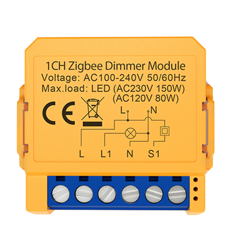 Tuya Zigbee Smart Dimmers Switch Module 1CH Control LED Lights