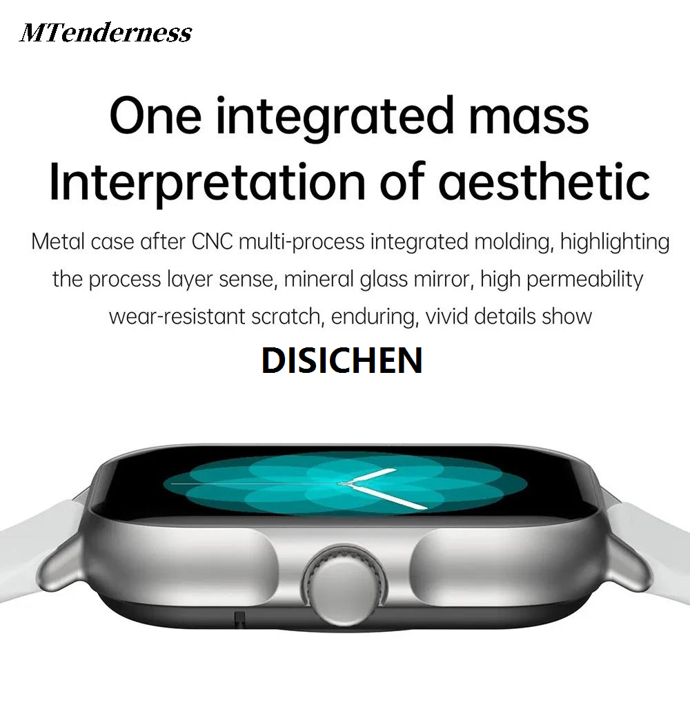 DISICHEN MTenderness Watch Men's Smart Sport Inch 1.83hombrereloj Rotation 2024 New Smarthwhatch Button Bluetooth HD Display Watch Women's Sport Luxury