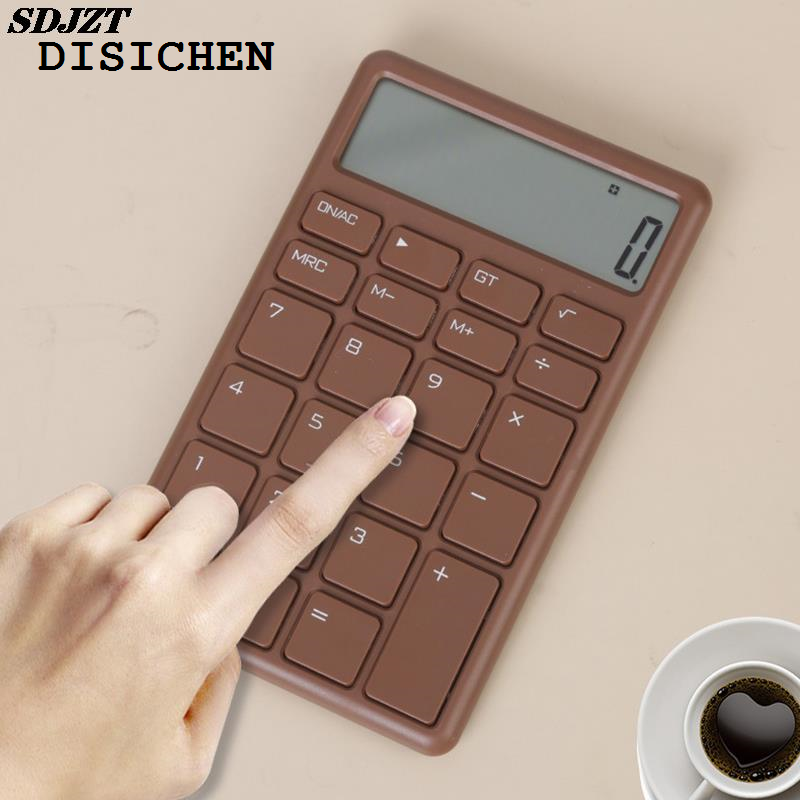 DISICHEN 2025 Portable Mute Creative Small Electronic Calculator Mini Cute Student Test Calculator For Home Office School Financial Accounting