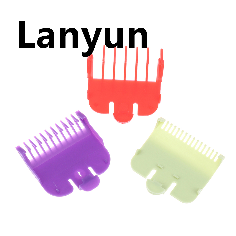 Lanyun 2/3Pcs Universal Colorful Hair Clipper Limit Comb 2025 New Guide Limit Comb Trimmer Guards Attachment