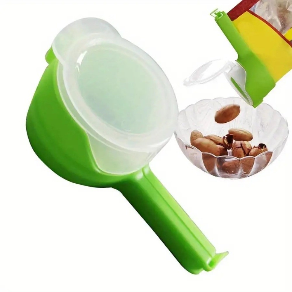 4 pcs Durable Plastic Food Bag Clips Pour Spout Airtight Seal Bag Sealer Clips Reusable Leakproof Design Snack Bag Sealer Pet Food Storage