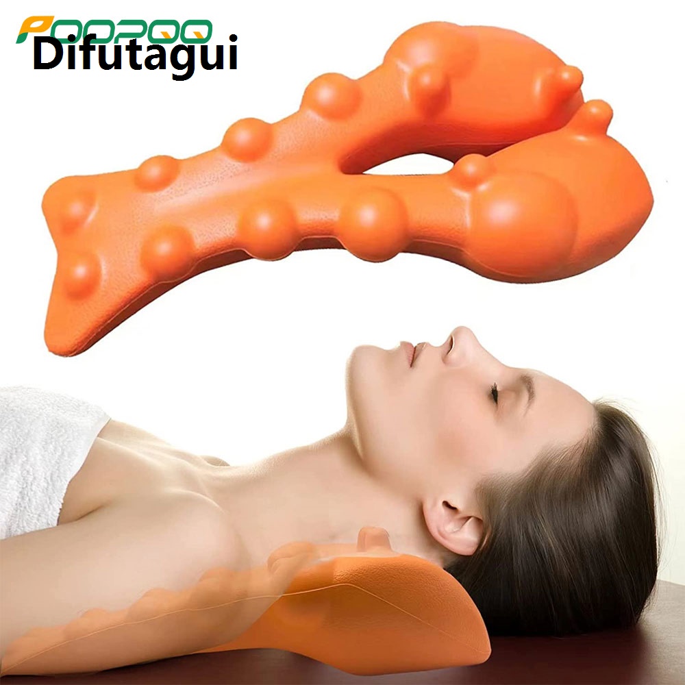 Difutagui Portable 1 PC Trapezius Trigger Point Massager Tool, Occipital Release Tool, Head Shoulder Blade Acupressure Massager,Neck Hump Corrector